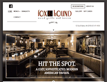 Tablet Screenshot of foxandhoundquincy.com